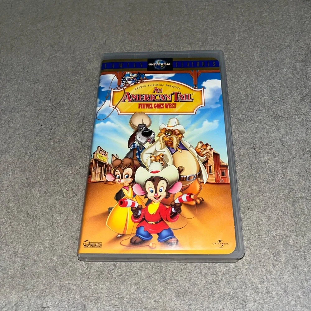 💙 An American Tail Fievel Goes West VHS Movie